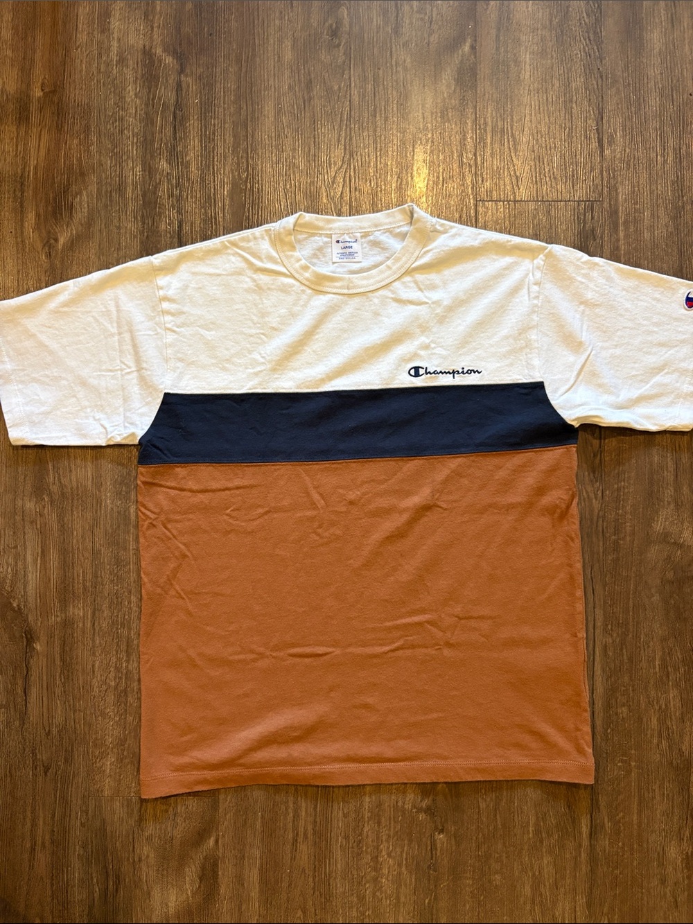 Champion men’s large color block T-shirt
